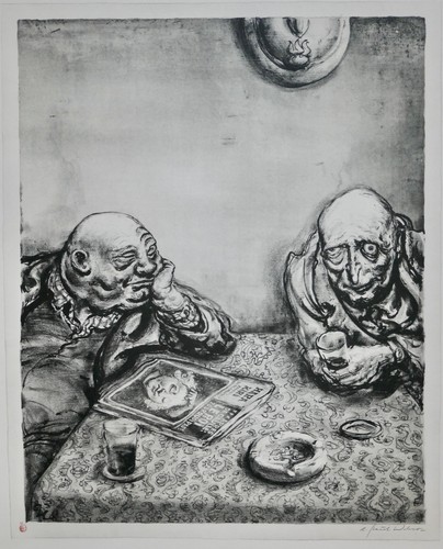 Paul weber lithographie - a., weber,