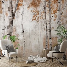 Fototapete Birken Wald Baum