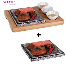 Heisserstein-Set/Hot Stone Set Nouvel  GURMET PLUS incl. Ersatzstein  AKTION25