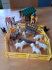 PLAYMOBIL 3412 1979 SCHAFHERDE SCHAFE SCHÄFER SCHÄFERKARREN ESEL HUNDE ZAUN
