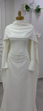 Weißes A-Linie Ballkleid mit
