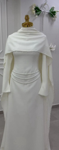 Weißes linie ballkleid mit - a-linie,