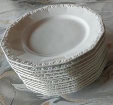 Rosenthal Maria Menüteller, Essteller, Teller flach 24,5 cm Classic Rose 6 Stück