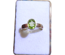 Peridot facettiert Ring 925