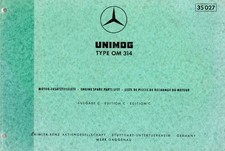 Mecedes Benz Type OM 314 (1973) Motor Esatzteiliste