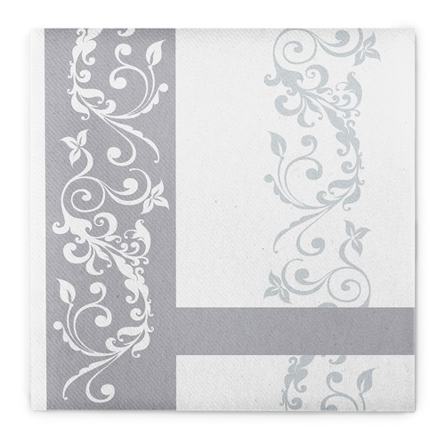 Serviette hochzeit silber - serviette,