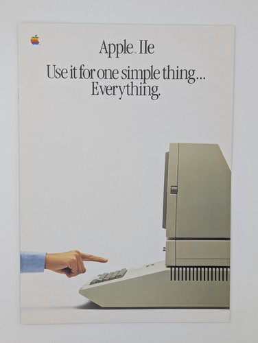 Apple iie prospekt 1984 use - 1984,
