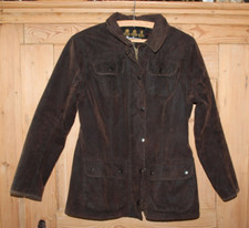 BARBOUR fur trim utility Jacke Gr. 38 braun