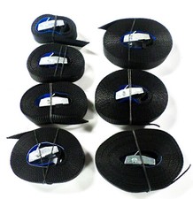 Spanngurt schwarz 1 bis 6 Meter LC125daN Zurrgurt Klemmschloss Spanngurte (S01)