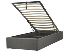 Polsterbett grau mit