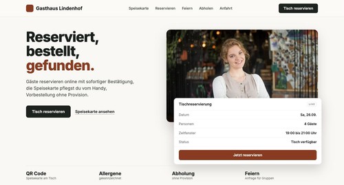 Restaurant website erstellen - restaurant,