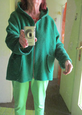 Wolljacke Kapuzenjacke gefilzt