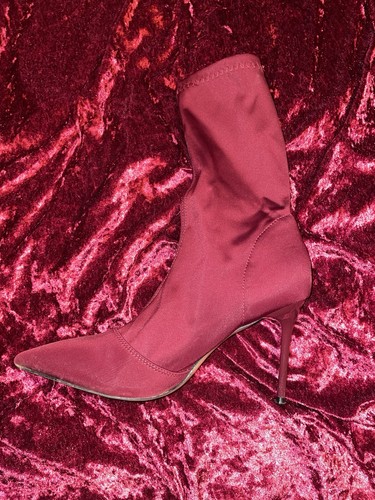 Burgund farben stiefelette - burgund,