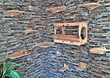 Katzen Kletterpark 12teilig Wandspielplatz Haus Catwalk Kiefer Spielmöbel BC