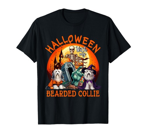 Bearded collie halloween - bearded,