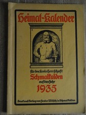 Heimatkalender für den Kreis Herrschaft Schmalkalden auf das Jahr 1935 Rennsteig