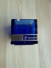 Gauloises: Aschenbecher- quadratisch - blaues Glas