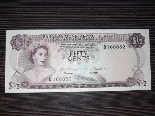 Banknote bahamas cents - cents, 1/2