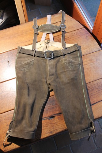 Schöne braune hirschlederhose - schöne,