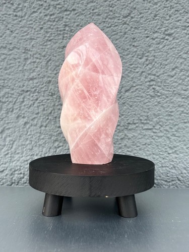Rosenquarz flamme 15cm - rosenquarz,