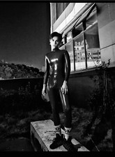 Latex rubber herren catsuit - ,