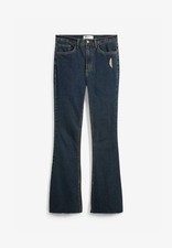 Flared stretch jeans mid high - jeans,