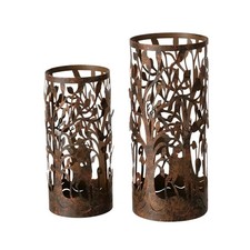 2 STK Windlichter Metall XXL