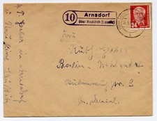 Brief 1953 landpoststempel - brief,