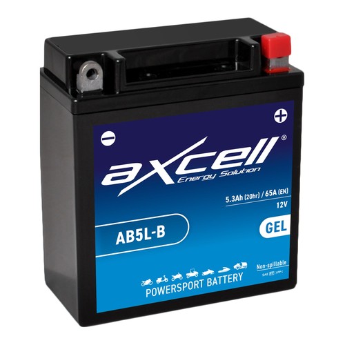Axcell batterie 12v yb5l gel - 12v, yb5l-b