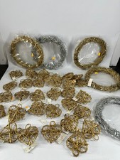 35x Rattan Herz Kranz Hänge Deko Ladenauflösung Flohmarkt Sonder  Rest posten