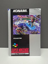 TURTLES IV (4) IN TIME SUPER NINTENDO SNES PAL/NOE ANLEITUNG HANDBUCH MANUAL