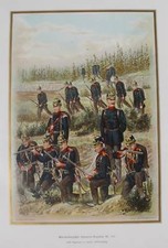 Württemberg Infanterie-Regiment 125 Pickelhaube Uniform Manöver Karabiner Soldat