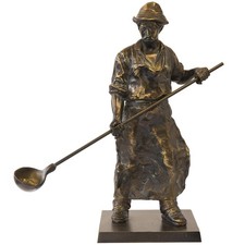 28 cm - Bronzierte Zinkguß