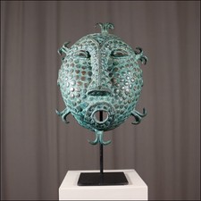 89807 bronze maske kamerun - bronze,