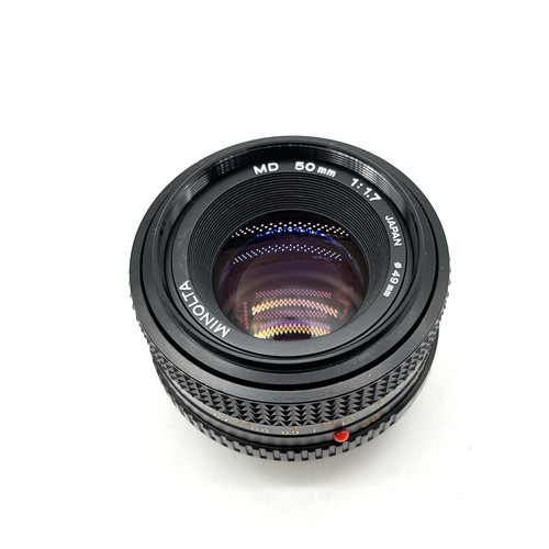 Minolta 50mm 7 objektiv - 1:1.7,