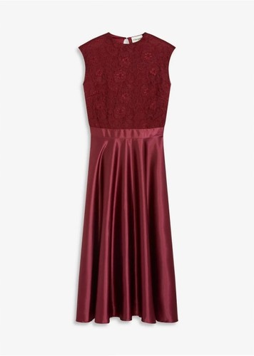 Midikleid 42 burgunderrot - midikleid, gr.