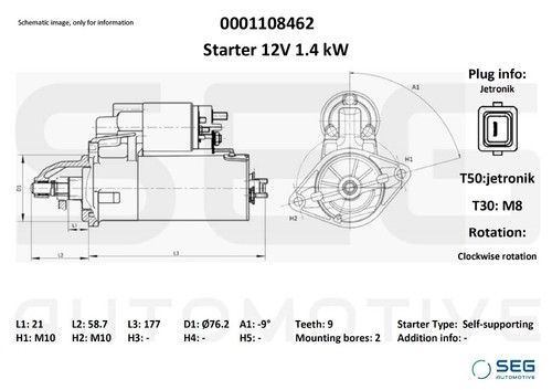 Seg automotive 0001108462 - seg,