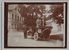 Benz 18/45 PS ? Auto Chauffeur Kennzeichen IS Hannover - Altes Foto  1910er