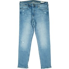 Cross Jeans W34 L30 Herren Hose blau Scott super Stretch used look slim skinny