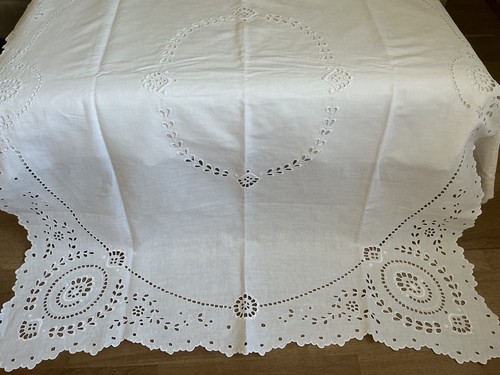 Jugendstil leinen tischdecke - leinen,