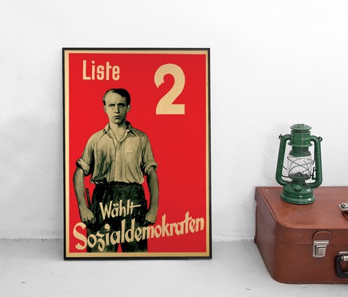Wahlplakat spd reichstagswahl - wahlplakat,