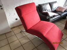 Polster-Funktionsliege , rot 192 x 81 cm verstellbar 6 Position