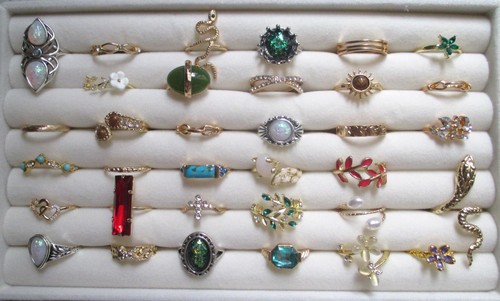 Konvolut modeschmuck ringe - modeschmuck,