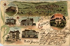 Gruss aus Engelburg - Litho