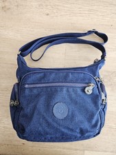 Jeansblaue Kipling Handtasche