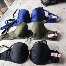    3 X BIKINI OBERTEILE  GRÖSSE  (75E)    MIT BÜGEL SCHAUMSTOFF