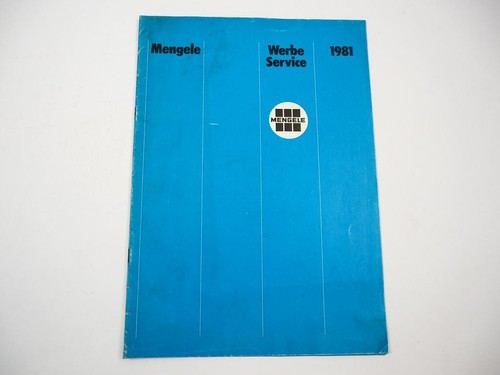 Mengele werbung - mengele,