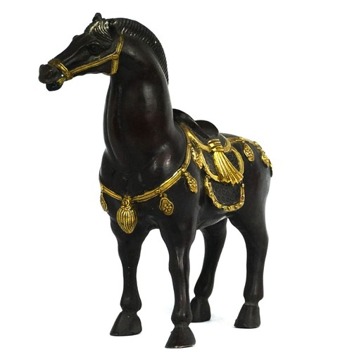 Pferd statue messing home - statue,