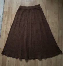 Rock Wollrock Midi braun Gr. 34 XS NEU