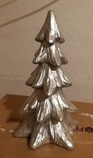 Tannenbäumchen Keramik-Ton silber